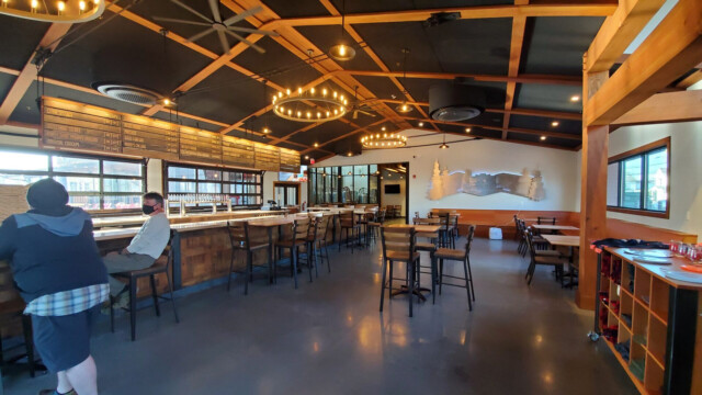 Such a beautiful space for a few brews. Common Roots inside