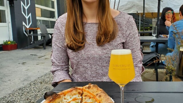 Don't forget to grab a pizza! Subversive Beer