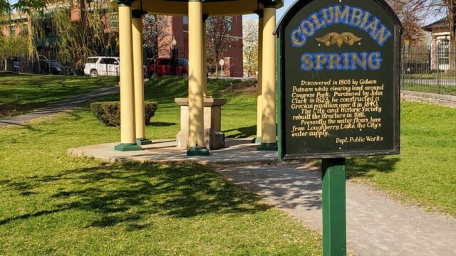 This was our favorite mineral spring in Congress Park Mineral Spring