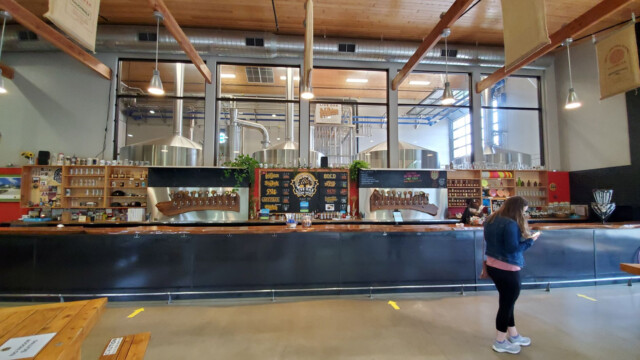 The taproom at Live Oak Brewing Live Oak