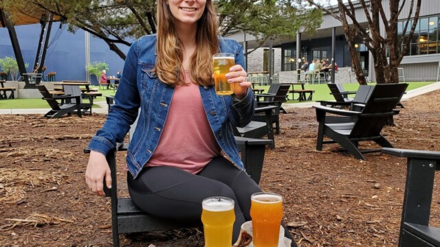Lovely beer garden Melissa at Meanwhile
