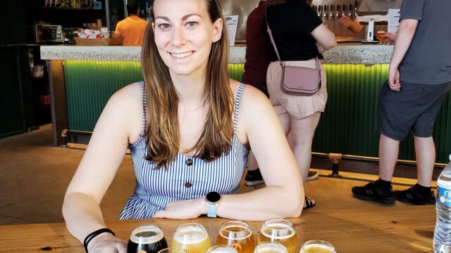 Two delicious flights to start the morning Melissa with her flights