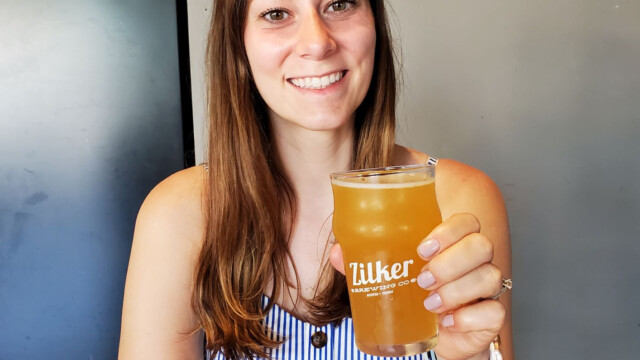 Enjoying a half-pour Melissa at Zilker