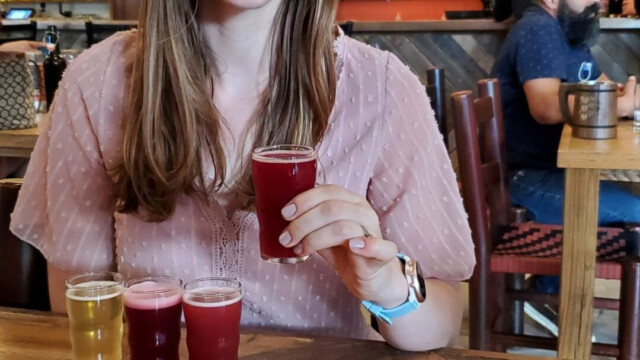 Delicious flight from Kuenstler Brewing Melissa