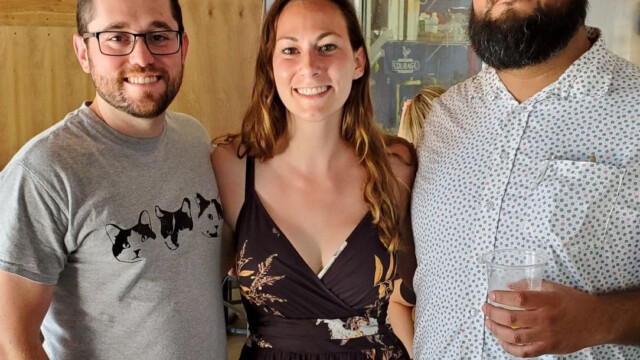 Andrew, Melissa and Tony at the Blue Owl! Blue Owl