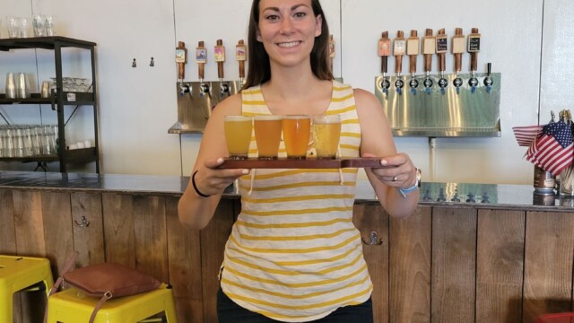 Melissa with her flight at Coastal Empire Coastal Empire