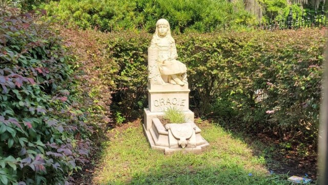 The grave stone of Grace. One of the more well known graves. grave stone