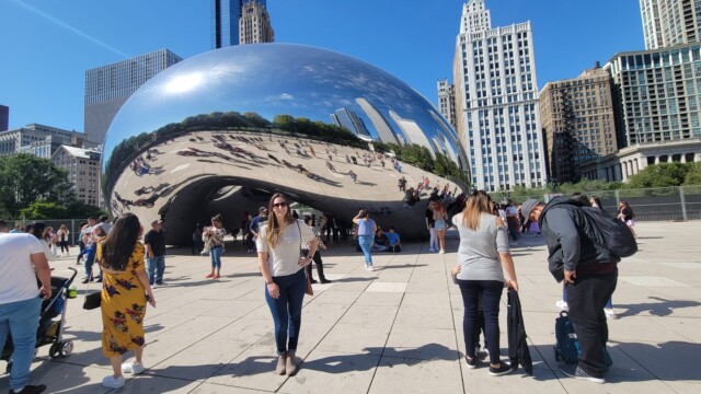 Chicagos Millennium Park Bean - go flick it. The Bean