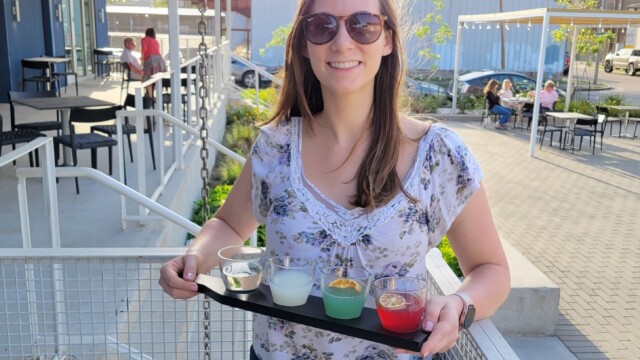 A delicious sake flight Wetlands Sake