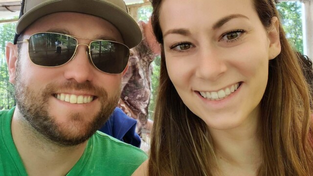 Riding the Swamp Boat Andrew and Melissa