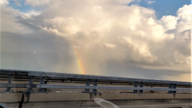 Rainbow on the causeway
