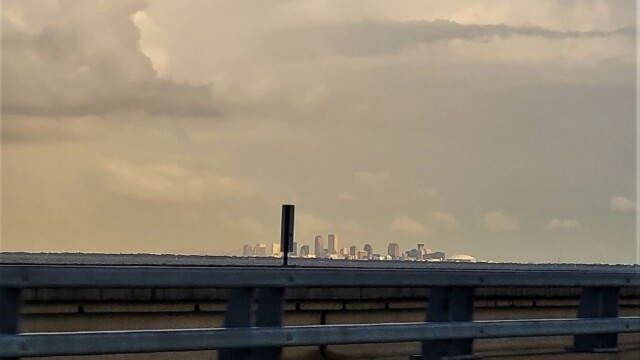 NOLA in the distance