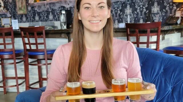 Melissa at Twin Lights Brewing Melissa at Twin Lights